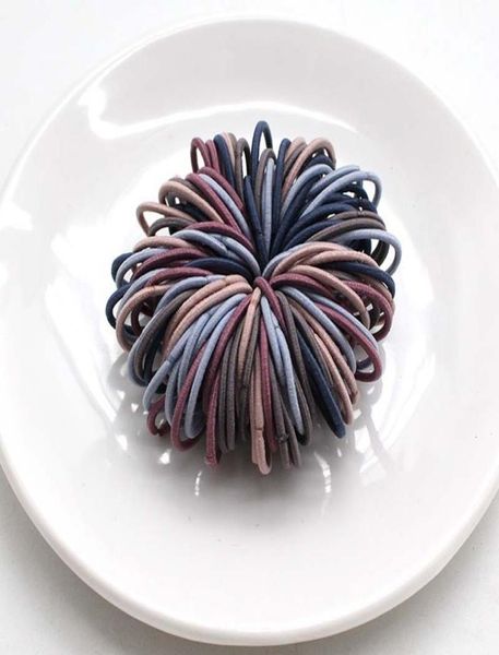 

whole 1000pcs 3cm girls rubber bands scrunchy elastic hair bands kids baby headband decorations ties gum accessories9350873, Slivery;white