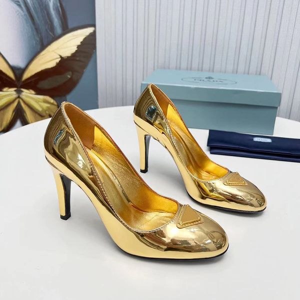 

women's genuine leather high heel dress shoes shallow mouth pumps evening shoes luxury designer stiletto heel leather shoes factory foo, Black