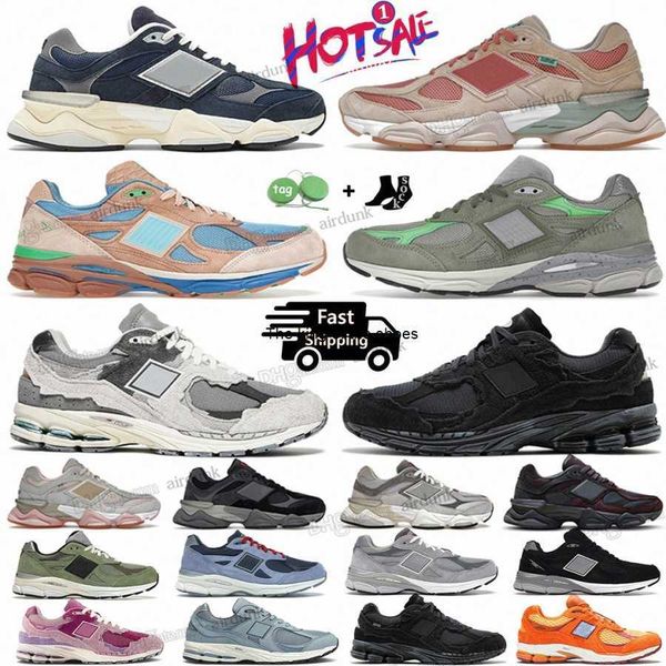 

9060 athletic og sneakers running shoes designer men women new 990 990v3 2002r workwear v3 jjjjound olive rain cloud grey natural indigo sea, Black