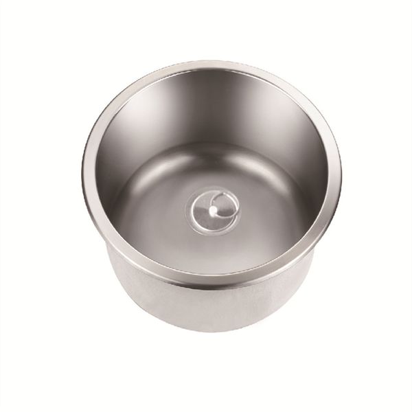 

stainless steel round sink 265x120mm polished rv caravan camper boat gr-577b