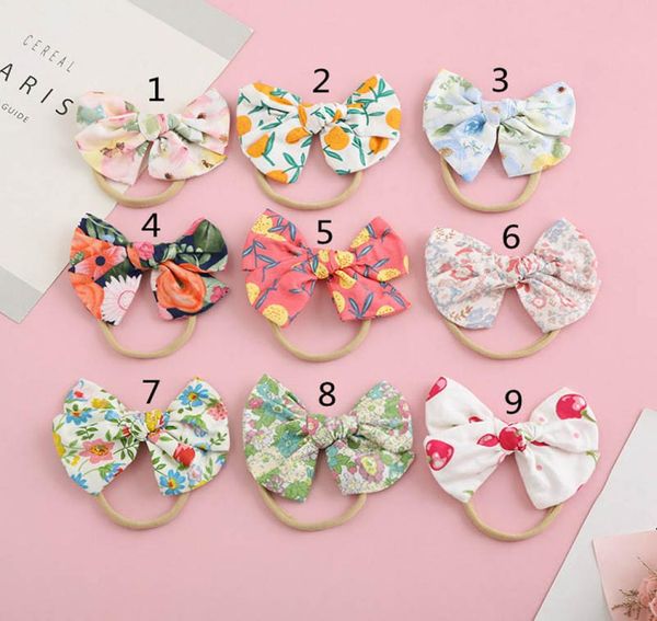 

baby hair accessories girls headbands kids head bands floral nylon toddler headband cute infant accessory b46838370474, Slivery;white