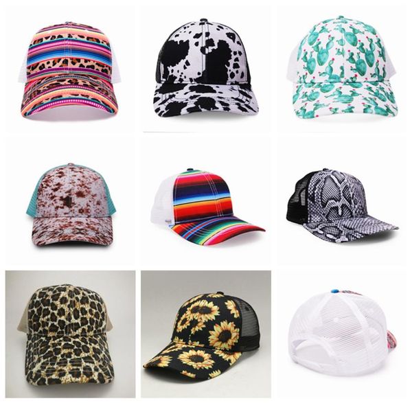 

leopard baseball hat cow print sunhat fashion striped cactus hats baseball mesh cap zza5334383, Blue;gray