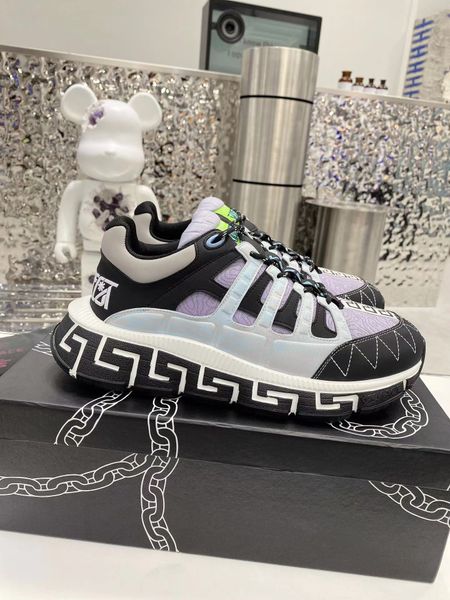 

men's shoes luxury women's shoes color lace up running shoes sneakers, Black