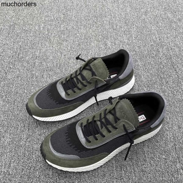 

zzegna zegna men's shoes super light spring new low sleeve wear sports casual shoes breathable mesh elastic comfort, Black