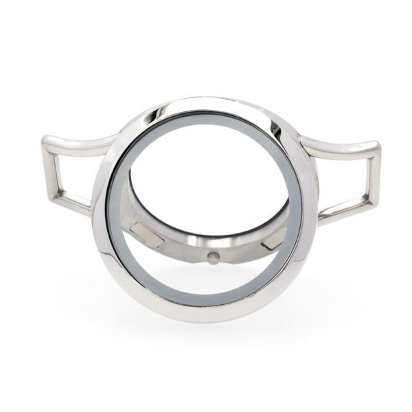 

bangle 10pcs 20mm/25mm/30mm bling glass living memory locket medallion 316l stainless steel locket fit making necklace wrap bracelet, Black