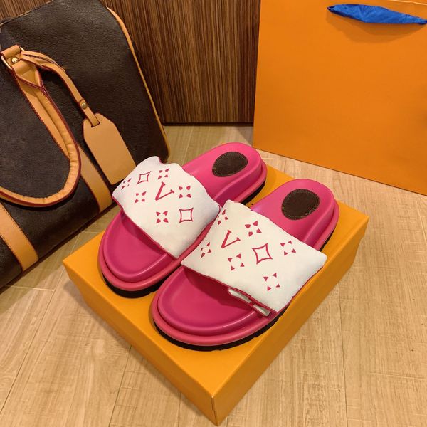 

women designer slippers transparent pvc jelly lady letter printed luxury summer sandals comfortable flip flops size 35-42 x0kg, Black