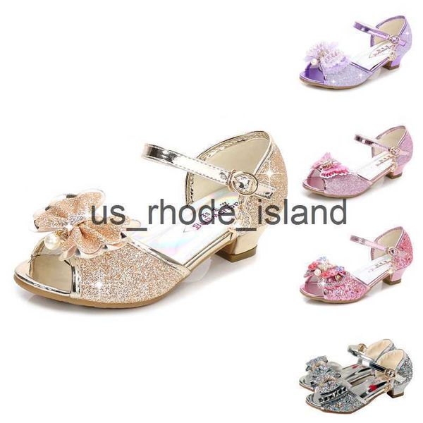

sandals girls sandals rhinestone bow latin dance shoes 5-13 years old children sandalias summer high heel princess shoes kids sandals x0626, Black;red