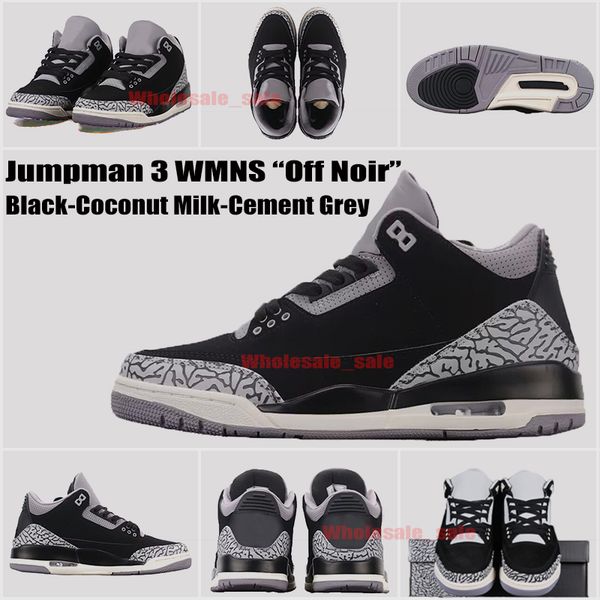 

off noir 3s basketball shoes jumpman 3 hide n sneak elephant mens white black coconut milk cement grey cement trainers sports low mr triple