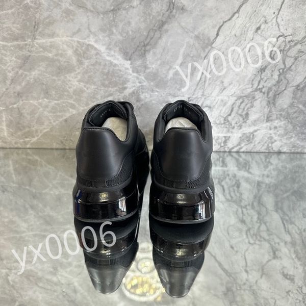 

2023 new designer mens womens casual shoes genuine leather low- sneakers lace up trainers comfortable outdoor runner sneaker, Black