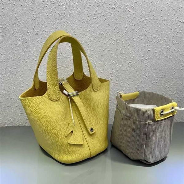 

wholesale designer h ormes totes handbags 2023 new togo layer cowhide vegetable basket bag 14cm small handbag fashion personalized japanese