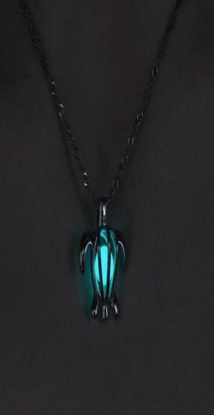 

glowing turtle necklace pendant night luminous statement clavicle necklace friends for fashion man women jewelry bff friendsh4411212, Silver