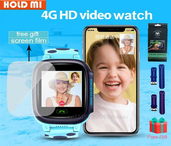 

4g smart watch ip67 waterproof children smartwatch sos gps wifi tracker camera video call kids smart watch for baby y95 vs lt255332323, Blue