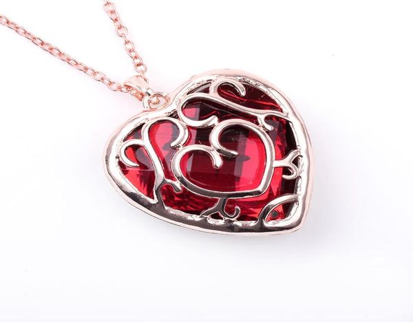 

new hollow out red movie the legend of zelda sunhsine heart container pendant women men jewelry7338100, Silver