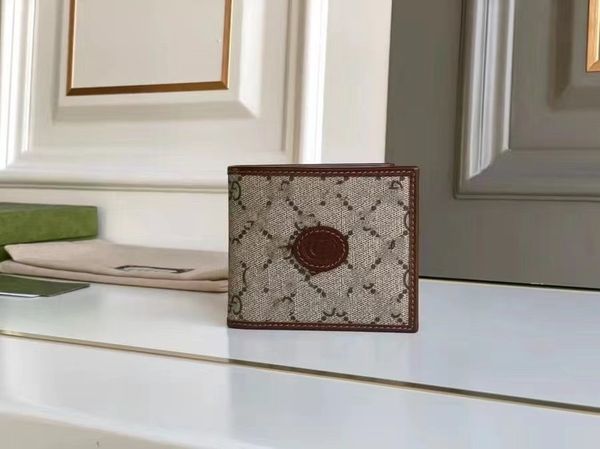 

new 671652 men's mini card bag short folding wallet, Red;black