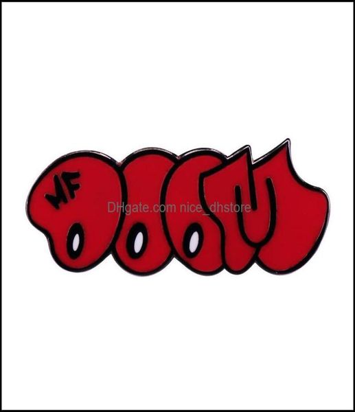 

pinsbrooches jewelry mf doom red bubble enamel pin brooch kmd 90s hip hop badge fashion decoration drop delivery 2021 dhf1o7978191, Gray
