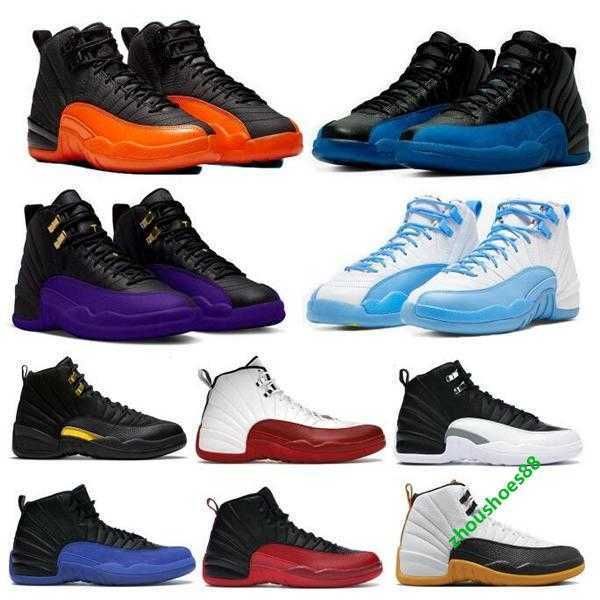 

jordens 12s retro basketball shoes jumpman 12 sneaker black taxi cherry playoffs brilliant orange game royal 2023 men women trainer 5.5-13