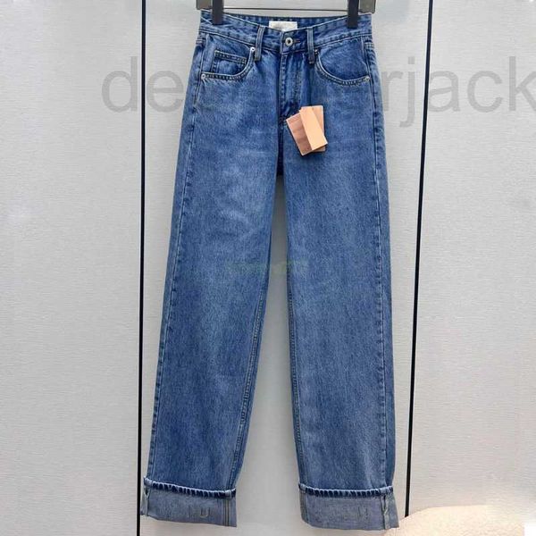 

women's jeans designer women pants with letter rhinestone pattern girls cotton high end brand cowboy casual jersey outwear denim long s, Blue