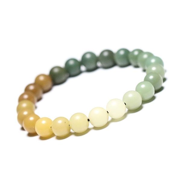 

bangle wholesale hand string literary weathering gradually color rainbow bodhi root single ring multi treasure hand string men women, Black