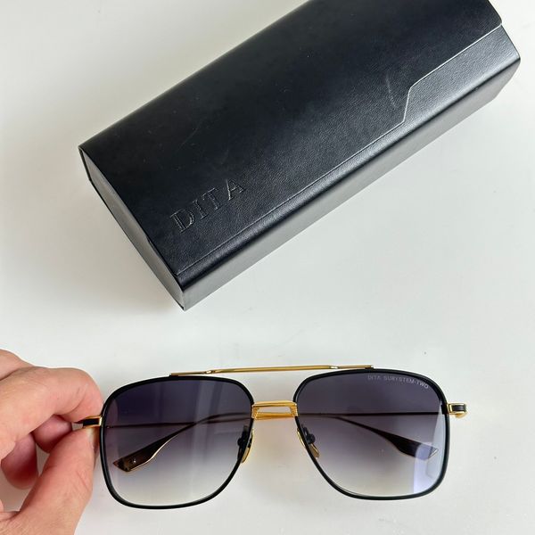

double beam retro dita sunglasses for men and women, designer gradient color glasses for cycling, uv resistant sunglasses, White;black