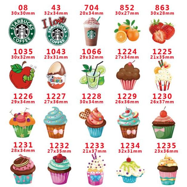 

60pcslot pr08 fashion cartoon character ice cream resins flatback for hair bows hair accessories planar resin crafts diy decorati1791809, Slivery;white