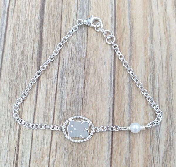 

silver camee bracelet with pearl authentic 925 sterling silver bracelets fits european bear jewelry style gift andy jewel 712321613903329, Golden;silver