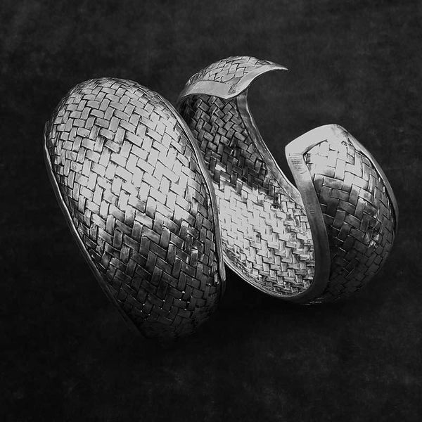 

bangle sell new 100% handmade miao silver bracelet cotton accessories retro crafts folk style bangle, Black