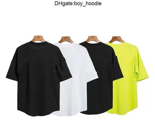 

new mens women designers t shirt fashion men plam tee casual t-shirts man clothing street designer shorts sleeve clothes tshirts palms back, White;black