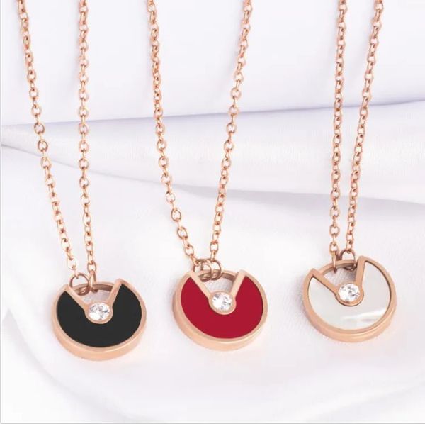 

love heart designer necklaces womens pendant t necklace luxury jewelry for women birthday christmas gift wedding statement bangle, Silver