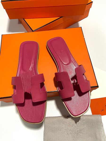 

designer beach oran sandal womens new fashion sandals slides flt mule rubber brown black white pink ladies office loafers wedge slider shoes