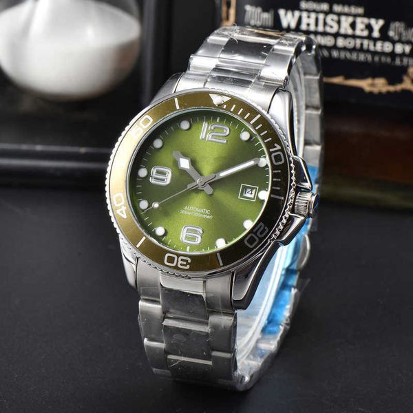 

luxury automatic mechanical watches men's steel watches waterproof business watches 0705-111, Slivery;brown