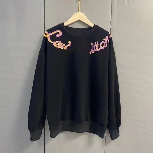 

23sss mens sweatshirts designer sweaters mens hoodies pure cotton casual sports new long sleeved printed clothing, Black