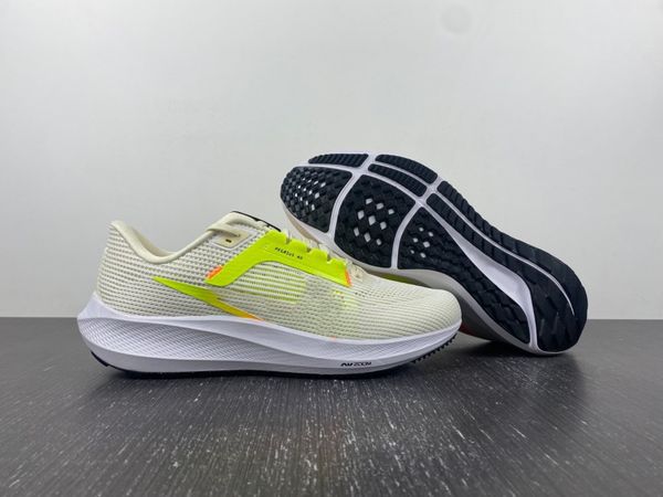 

basketball shoes zoom pegasus 40 mesh coconut milk dv3853-101 white orange sports runner sneakers