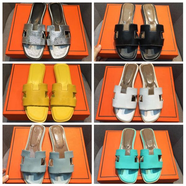 

sandals slides womens sandals h slippers women slides fashion versatile color slippers flat bottom tourist beach summer luxury one word genu, Black