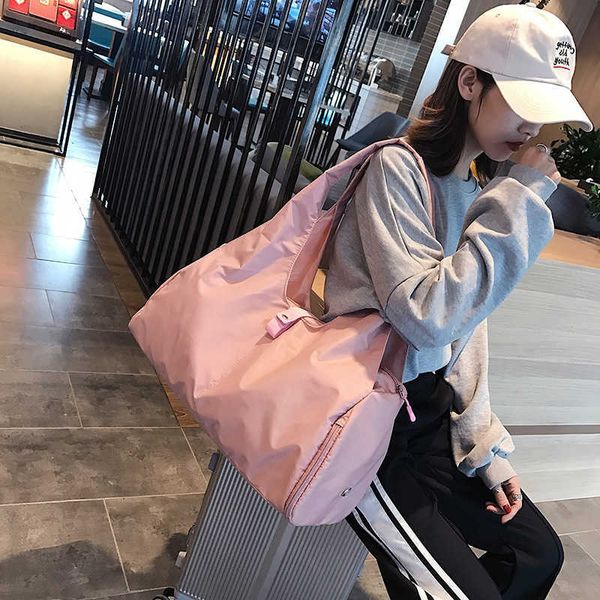 

new fashion sports fitness bag large capacity short distance portable travel bag storage women's yoga bag