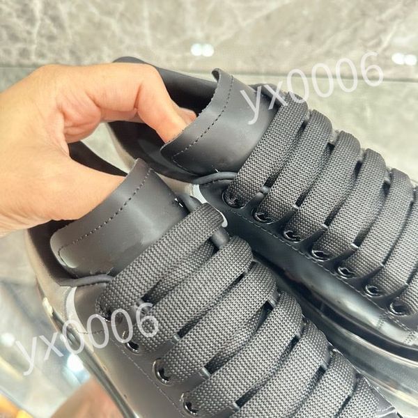 

quality shoes designer boots mens women leather lace up white espadrilles flats platform casual espadrille flat sneakers, Black