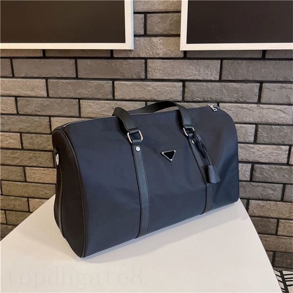 

saffiano lady bags sports camping designer duffle bag for family outdoor large capacity re nylon zip holdall luggage solid black travel bag