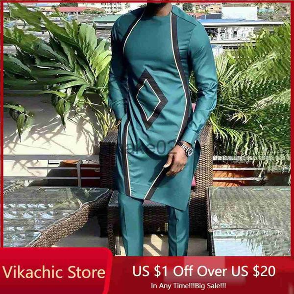 

men's casual shirts dashiki african clothing for men casual green geometric print suit long sleeve shirt trouser african suit for men s, White;black