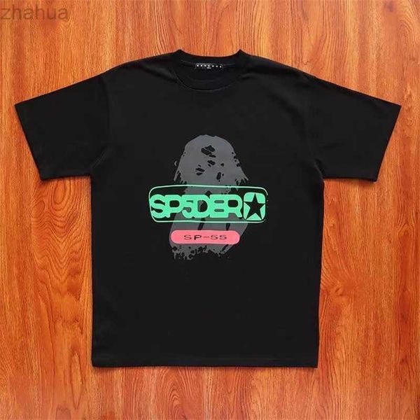 

t-shirt graphic tee pink young thug sp5der 555555 printed spider web pattern cotton h2y style short sleeves tees hip hop size s-xl, White;black