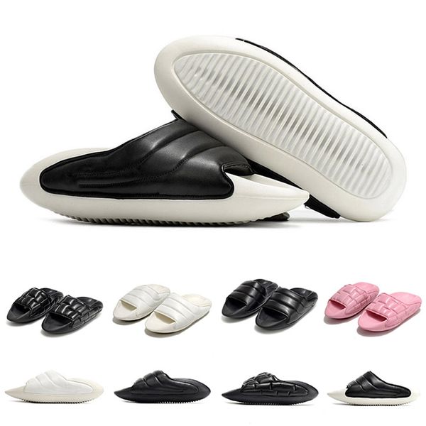 

with box designer b-it mules womens slide slippers sandals luxury quilted black white pink sandal loafers for mens women slides outdoor slip