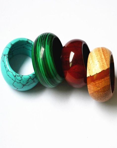 

natural stone ring smooth rings jewelry for women men ring02831313, Silver