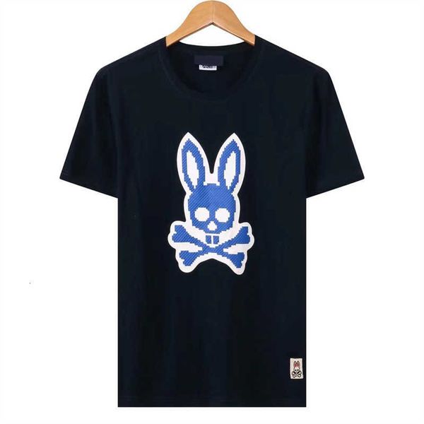 

psychos shirt designer mens bunnys t-shirt luxury brand loose breathable casual 100% cotton tees fashion sports short sleeves 9we8, White;black