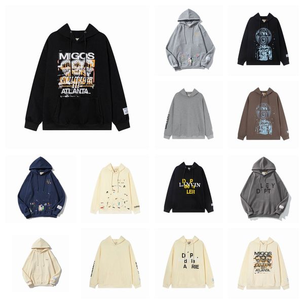 

2023 gallerys designer hoodie mens womens hoodies pullover tracksuit letter printed crewneck loose long sleeve black gray white hooded stree