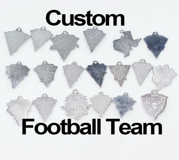 

us football team 20pcslot enamel customize sport charms dangle hanging charms diy bracelet necklace jewelry accessory america cha5299605, Bronze;silver