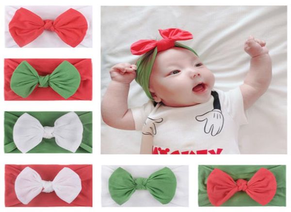 

2019 europe and the united states baby hair accessories children039s christmas nylon stockings bow hair band headbands whol4650873, Slivery;white