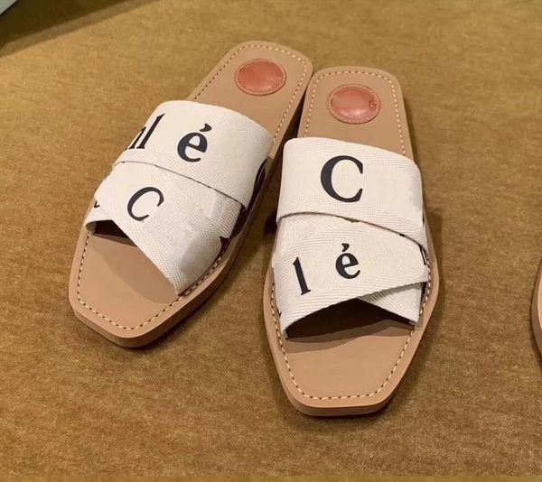 

2023 designer slippers sliders slides sandals woody flat mule the maison's o signature adorns the inner sole the easy slip-on design ma, Black