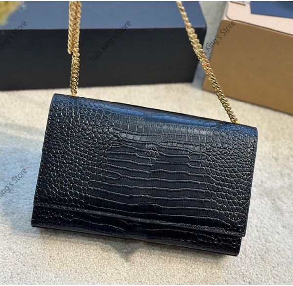 

kate tassel bag alligator embossed genuine leather bag luxury designer bag dinner bags lady women crossbody clutch bag purse