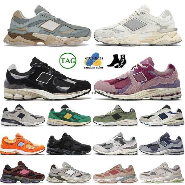 

9060 salt sea designer og running shoes athletic sneakers blue haze bricks wood rain cloud 990 v3 jjjjound 2002r protection pack pink mens w, Black