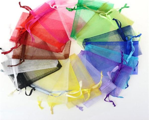 

79cm jewelry bags mixed organza jewelry wedding party favor xmas gift bags purple blue pink yellow black with drawstring gb1505 9232362, Pink;blue