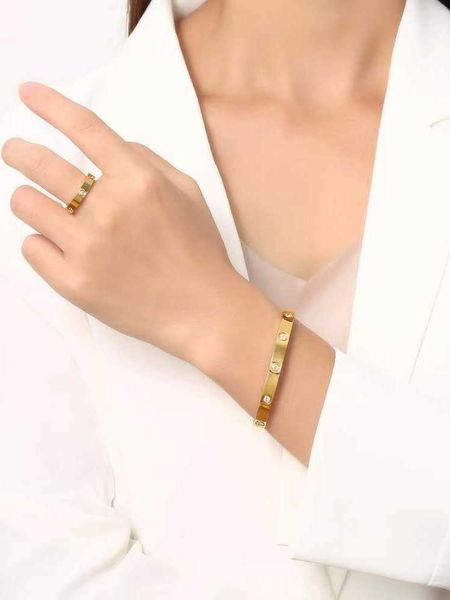 

original designer five flowered four-leaf clover bracelet love bracelet women's classic 18k rose gold men's star lovers bracelet q, Black