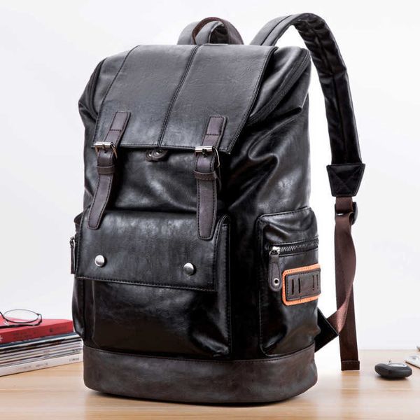 

men's schoolbag single shoulder bag double shoulder bag men's backpack fashion korean popular travel backpack